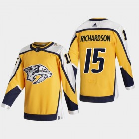 Män Ishockey Nashville Predators tröja Brad Richardson 15 2020-21 Reverse Retro Authentic
